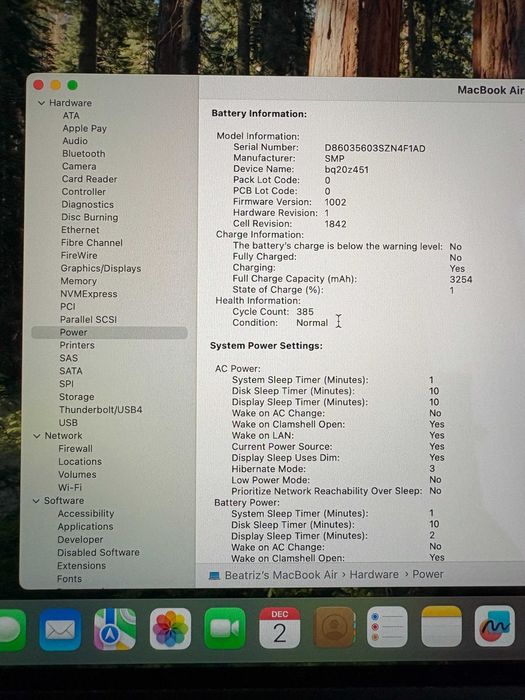 Macbook Air 13'/1.1GHz QC/8GB/512GB