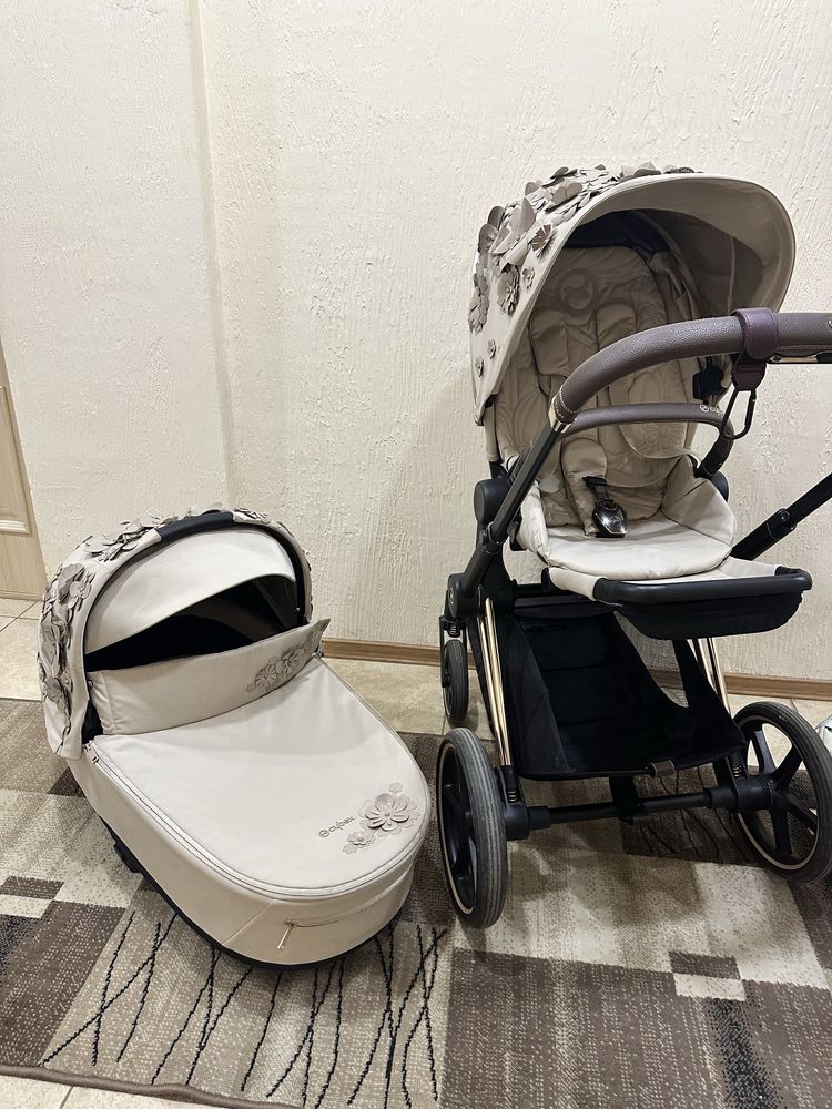 Коляска візочок Cybex Priam Simply Flowers Beige