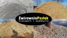 Piasek, żwir, ziemia uprawna, pospółka z dostawą do 25 ton