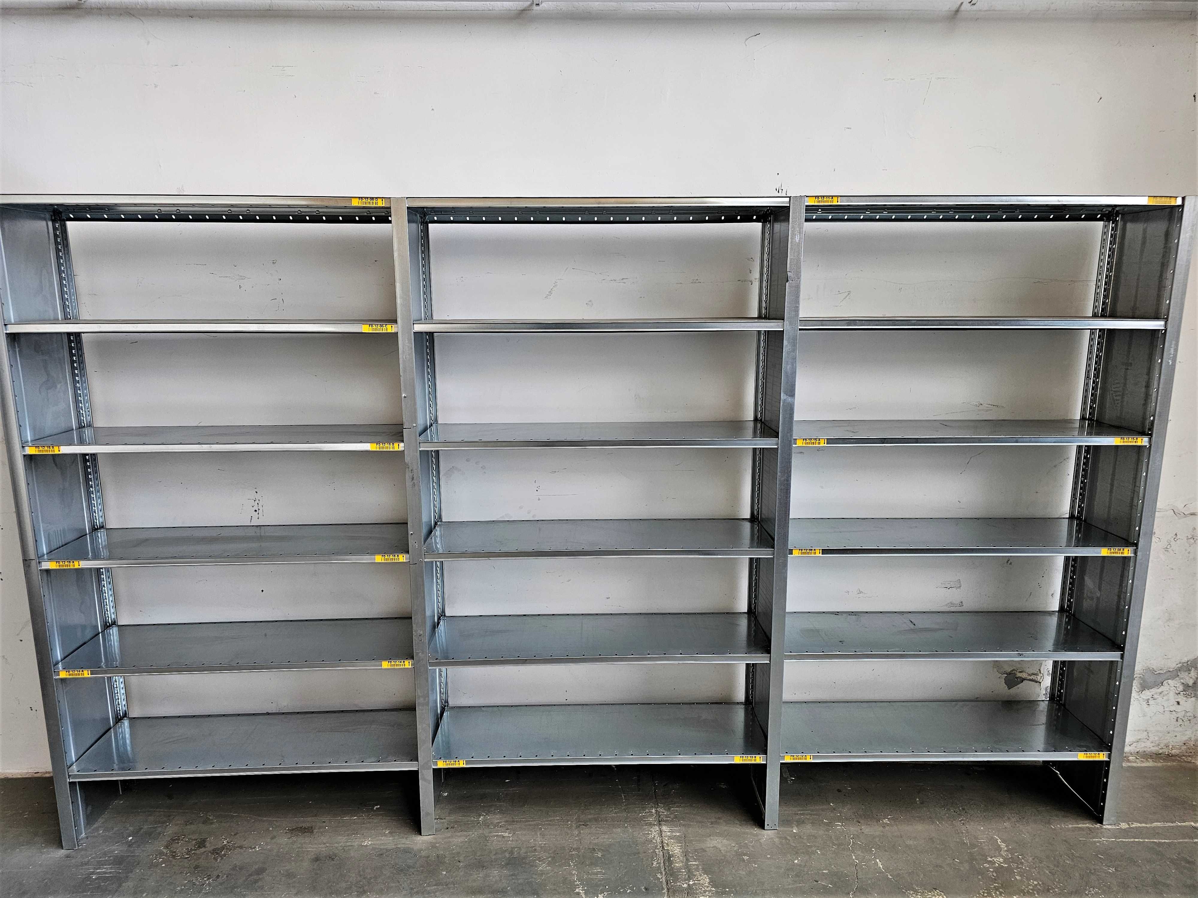 Regał Magazynowy 40x230x393/18p Metalowy Półkowy Ocynk Garaż Warsztat