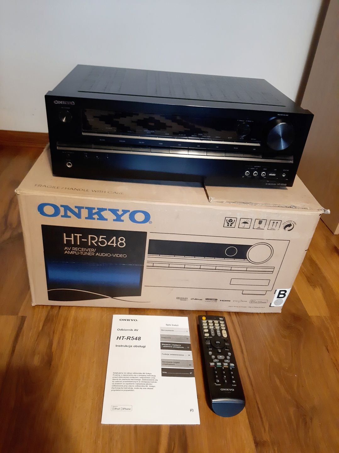 Amplituner ONKYO HT-R548 uszkodzony dźwięk