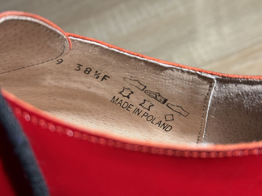 Buty RYŁKO damskie 38,5 czerwone