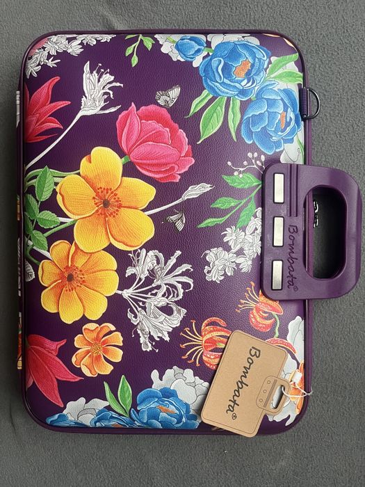 Bombata Peonia - torba na laptopa 15-16" fioletowa