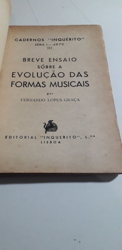 Sobre a Evolução das Formas Musicais - Fernão Lopes Graça (1940 1ª ed)