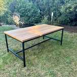 Stolik kawowy TEBSTRUP 60x110 dąb/czarny