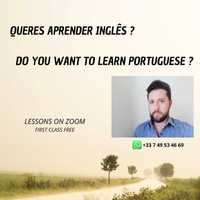 English and Portuguese lessons for foreigners