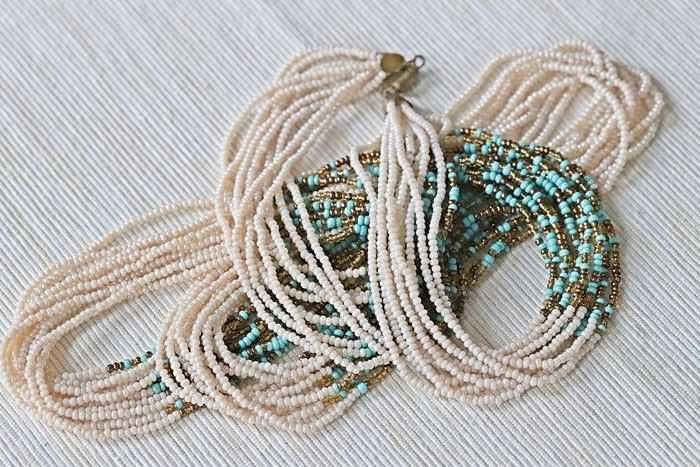 Naszyjnik damski stylu etno boho z koralików