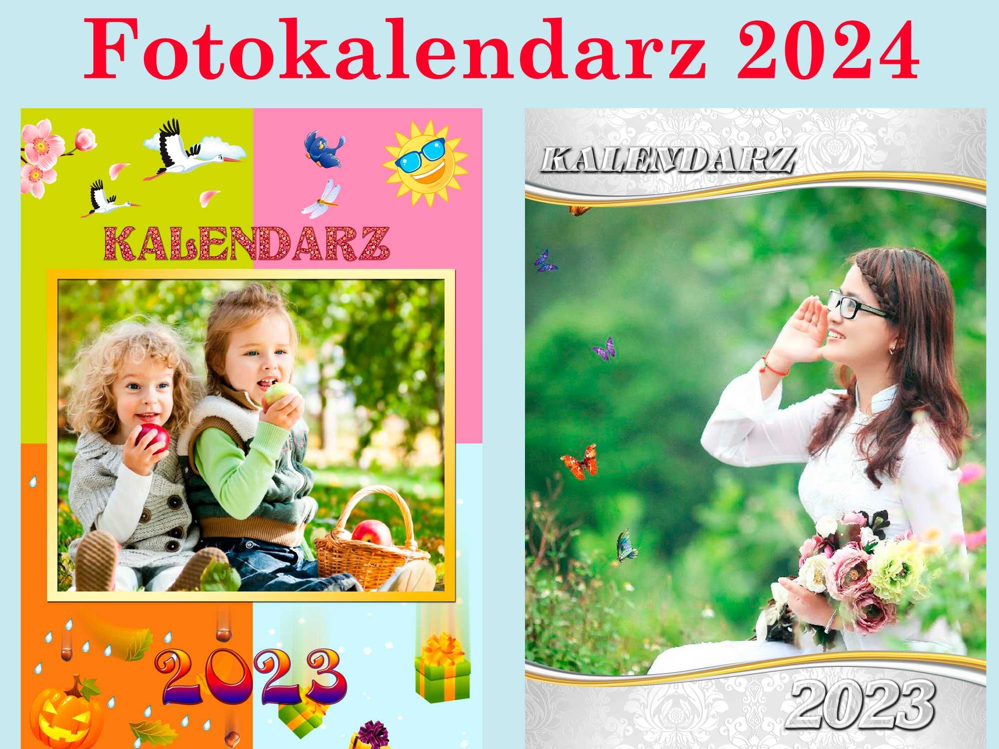 Kalendarz 2024 13 kart, Fotokalendarz 2024, format A4/A3