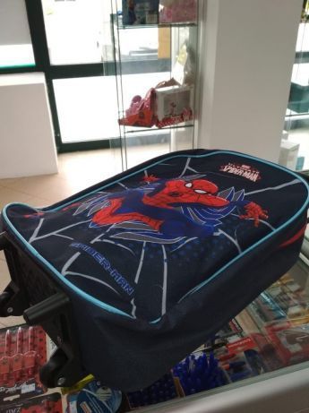 Saco com Trolley Spiderman 40 cm