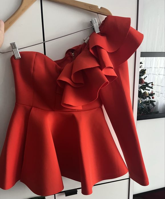 Фірмова блуза кофта на одне плече s святкова нарядна сорочка zara