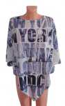 LIBERTY asymetryczne ponczo narzutka oversize