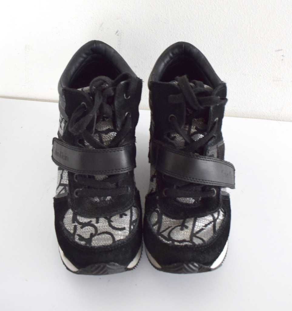 Calvin Klein Jeans Sneakersy Viridiana buty wiosenne 37 na koturnie