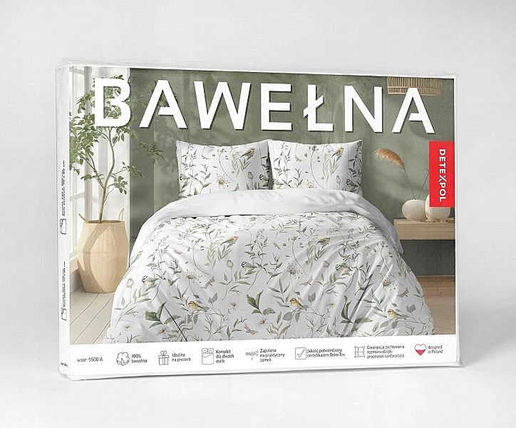 Komplet pościeli BAWEŁNIANEJ VICENZA 220x200/3 części elegancka z wzor