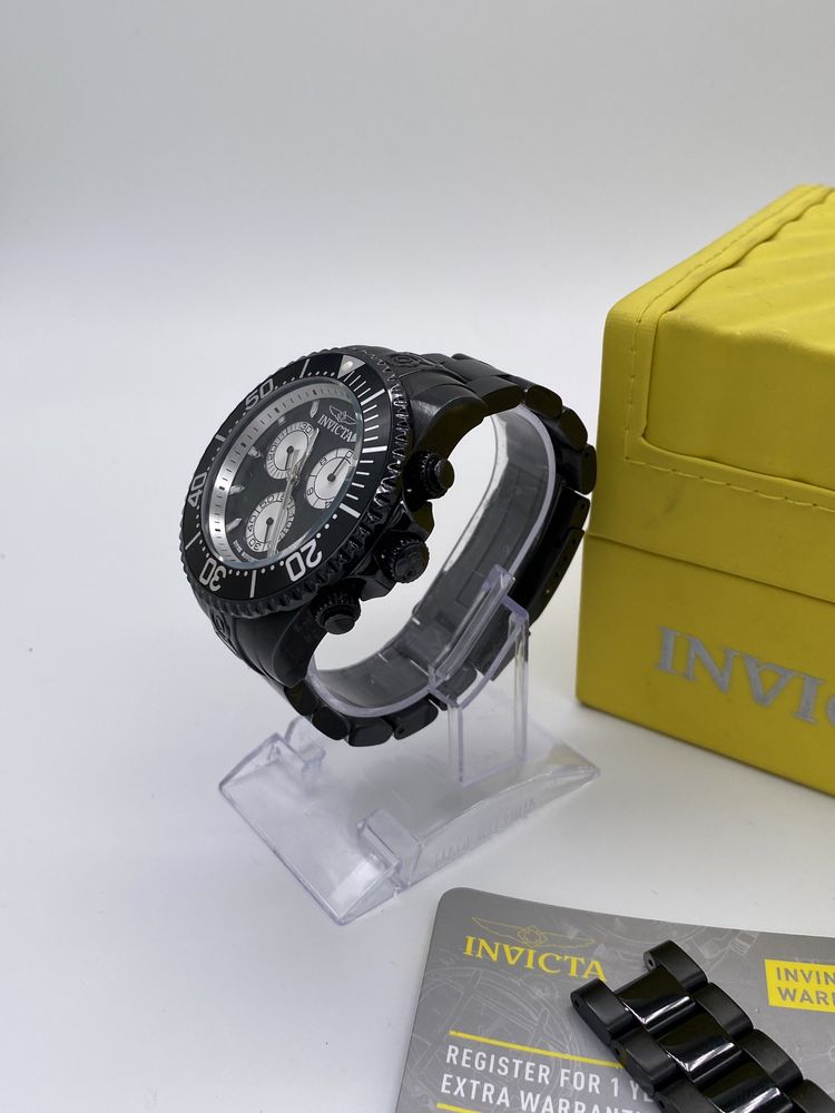 Zegarek Męski Czarny INVICTA IN-26852 CHRONOGRAF 300m Duży sportowy