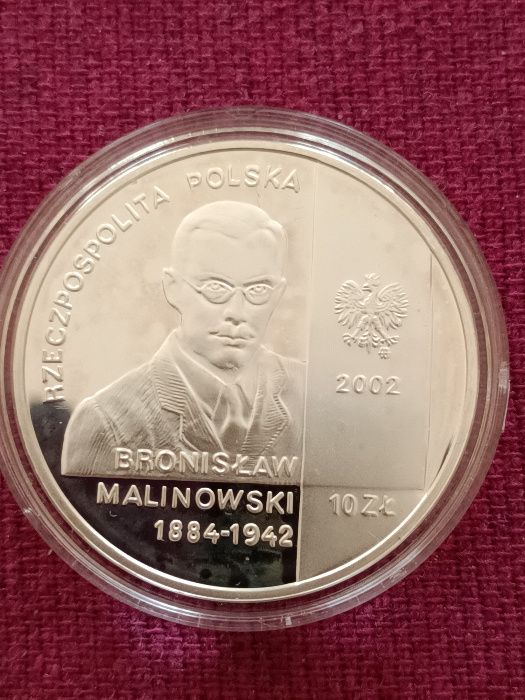 Moneta srebrna 10 zł Bronisław Malinowski