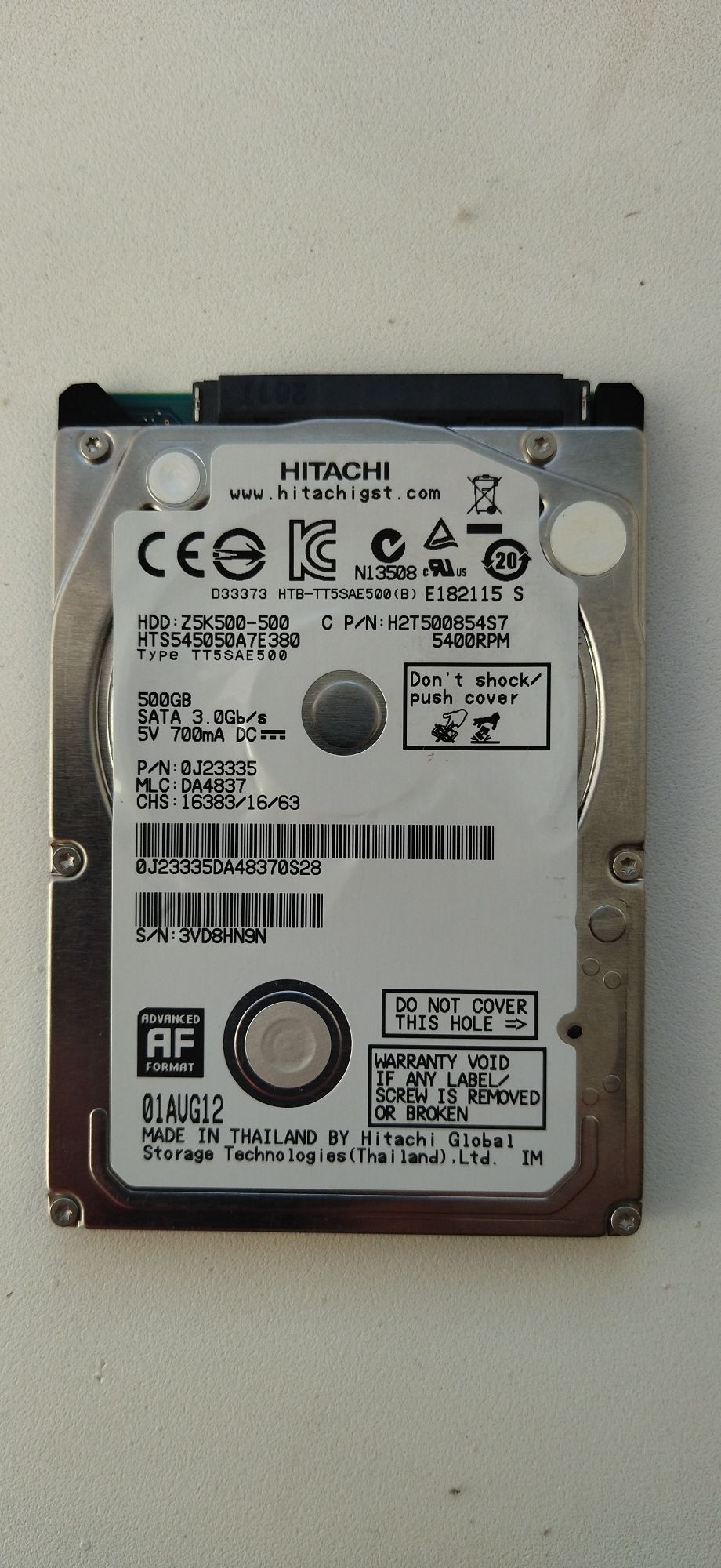 Продам  HDD диск 500gb