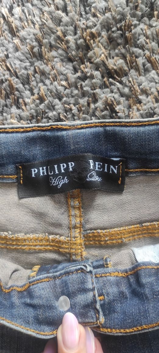 Szorty jeansowe Philipp Plein krótkie spodenki roz 8