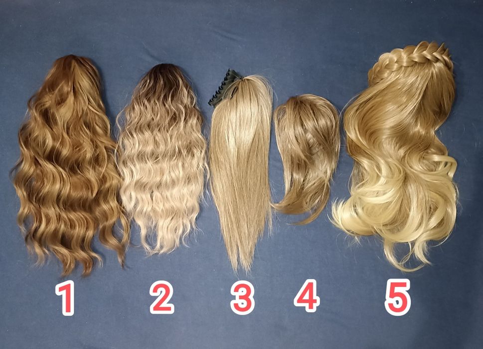 Накладний хвіст, перука, шиньон, волосся на заколці