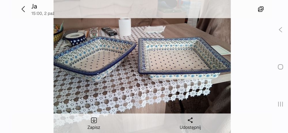Komplet obiadowy Boleslawiec
