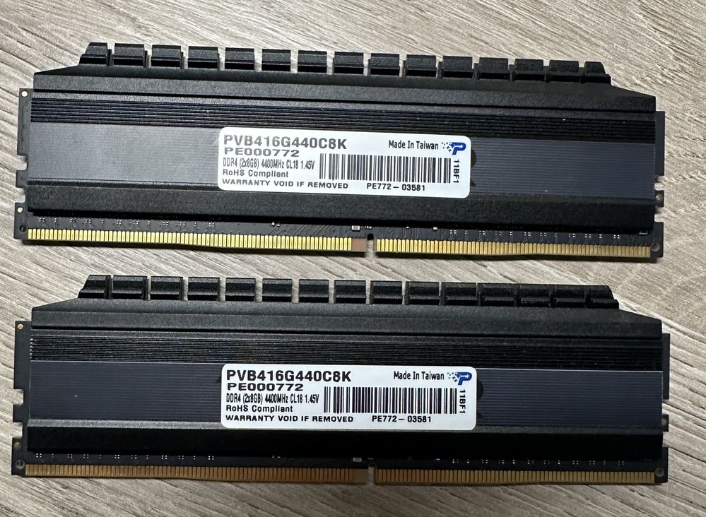 Patriot Viper DDR4 16Gb 4400MHz 2*8Gb pc4-35200 оперативна памʼять