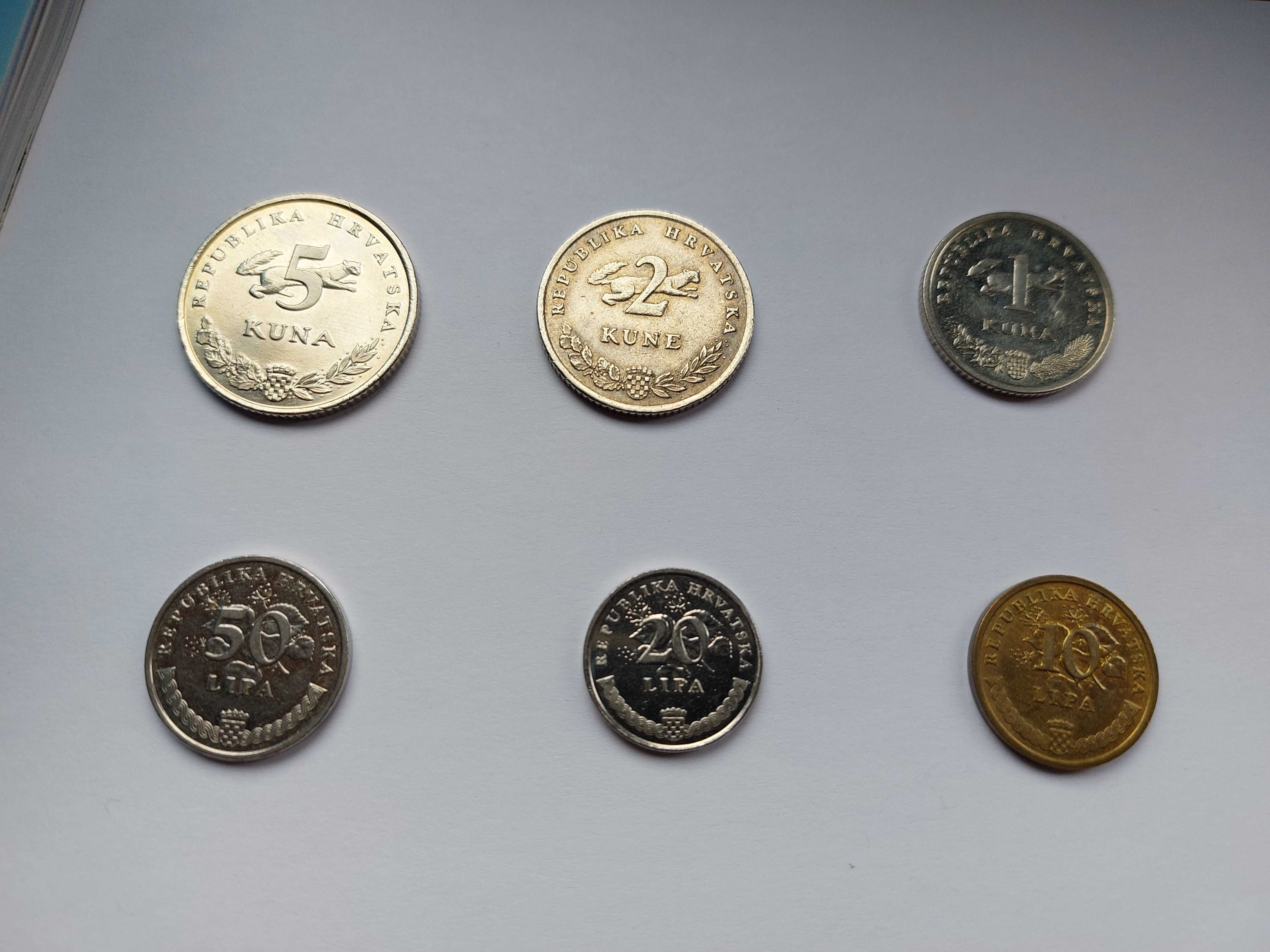 Moedas Estrangeiras (Rep. Dominicana, Africa do Sul, Croácia, França)