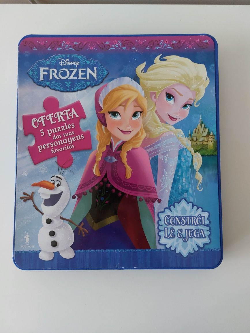 Livro Puzzle Frozen
