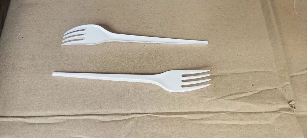 Одноразові пластикові виделки, 100 шт/уп