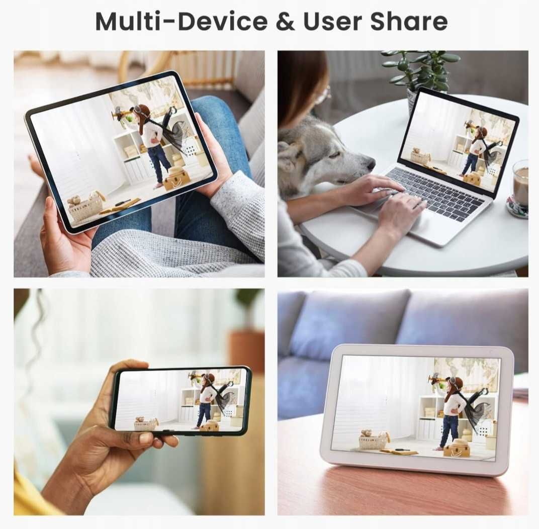 Inteligentna kamera obrotowa WiFi w żarówce 2K G6 z gniazdem E27