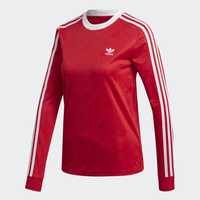 Bluza longsleave Adidas czerwona logo xs s