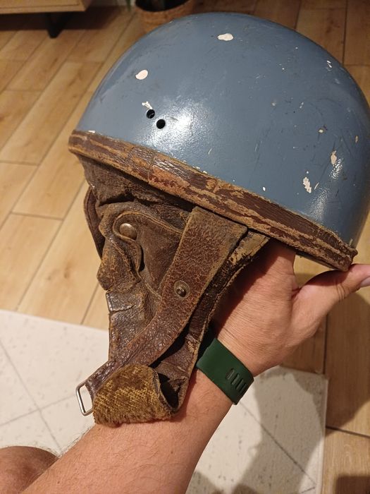 Kask motocyklowy orzeszek PRL topek