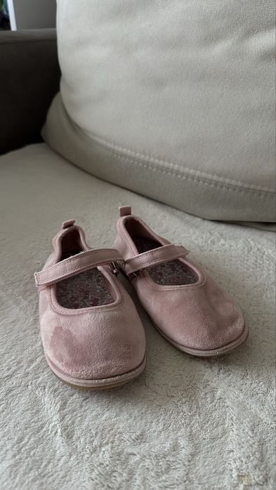 Велюрові туфельки балетки для дівчинки