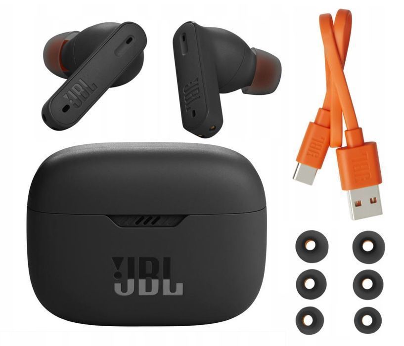 outlet słuchawki dokanałowe jbl tune 230nc tws czarne