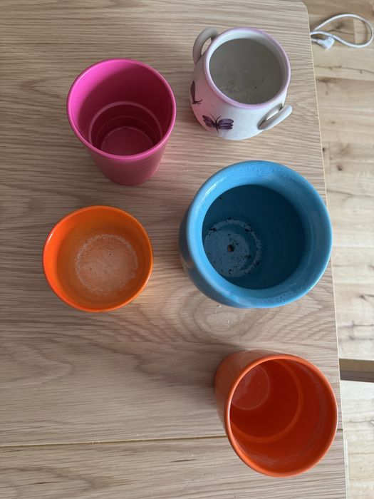 5 ceramicznych doniczek/oslonek