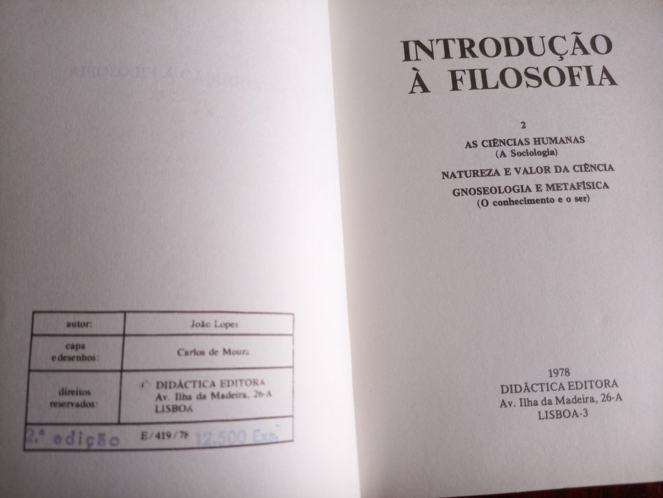 Livros filosofia antigos (conjunto de 3)