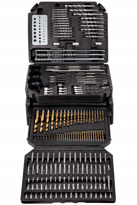 Komplet otwornic, dłut, bitów 300el. KD998