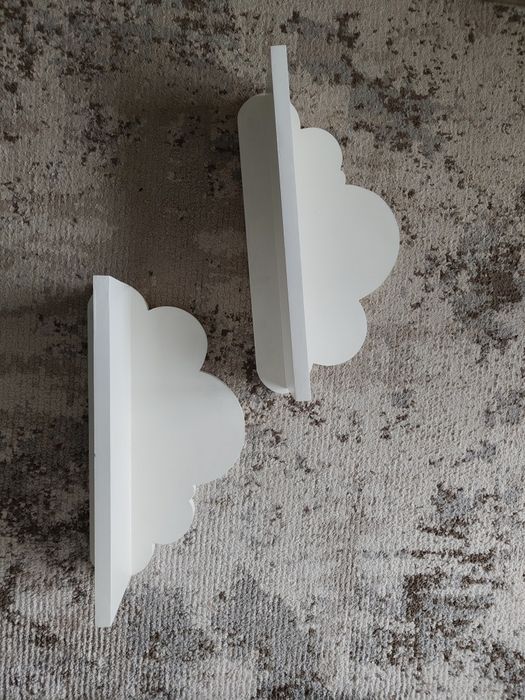 2 półki chmurki do pokoju dziecka