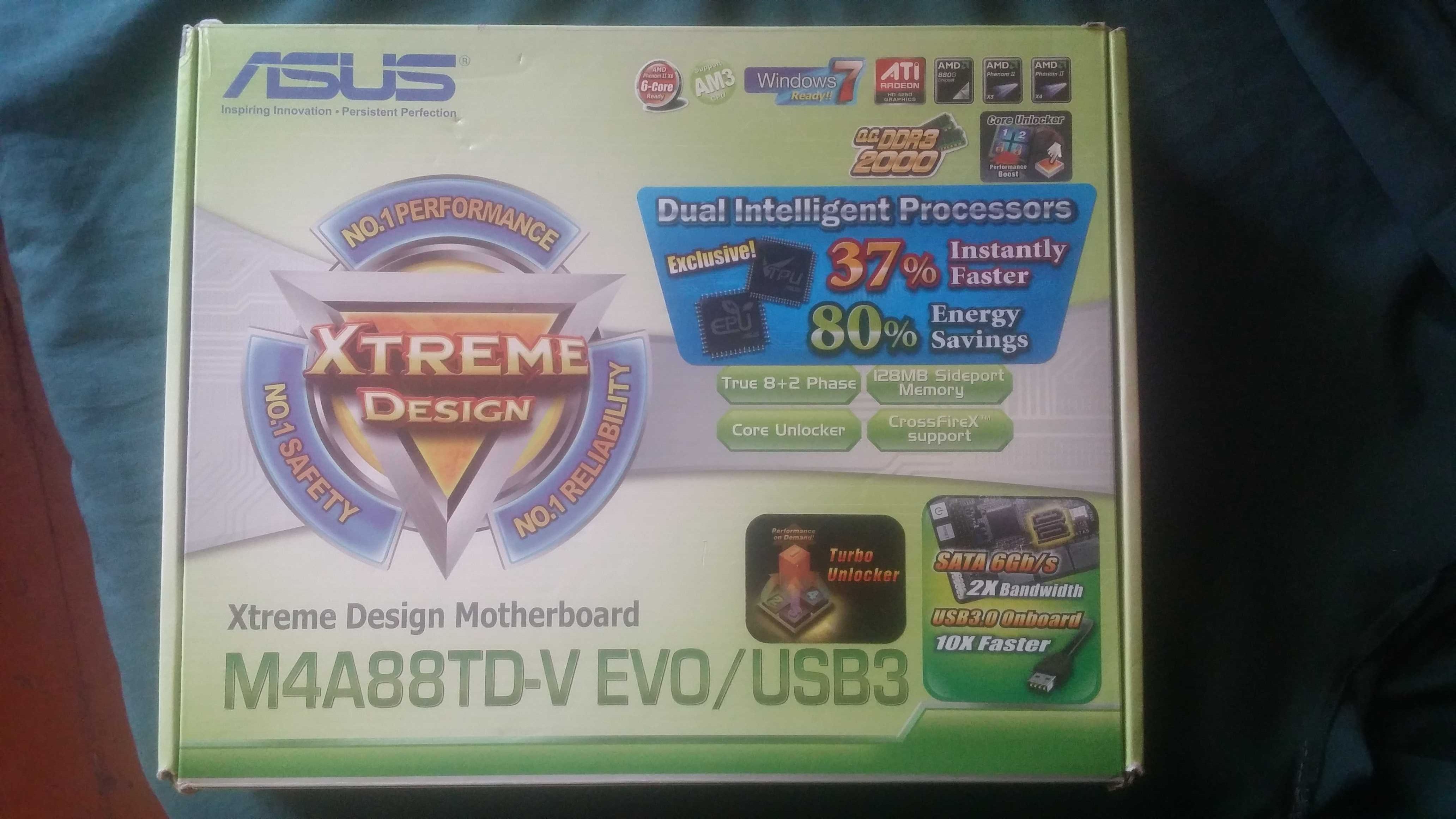 Материнская плата ASUS M4A88TD-V EVO/USB3 + 16 ГБ ОЗУ + Phenom X4 B25