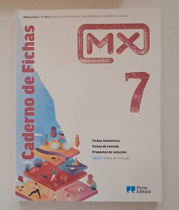 Caderno fichas matemática, MX 7⁰ ano