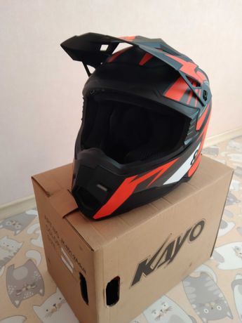 Мото шлем кроссовый / эндуро Kayo.  Б/у
