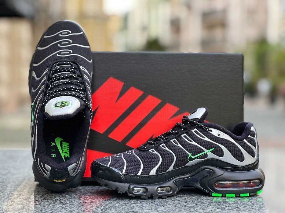 !SALE! Nike Air Max Plus TN Black/Green 40 41 42 43 44 45 46 аір макс