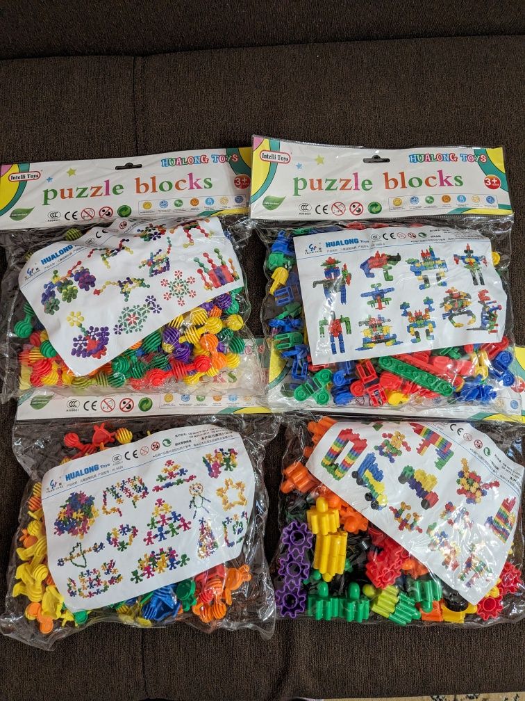 Конструктор Puzzle Blocks 4 види