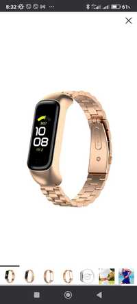 Ремешок Deexe Stainless Steel для Samsung Galaxy Fit 2, як з магазину