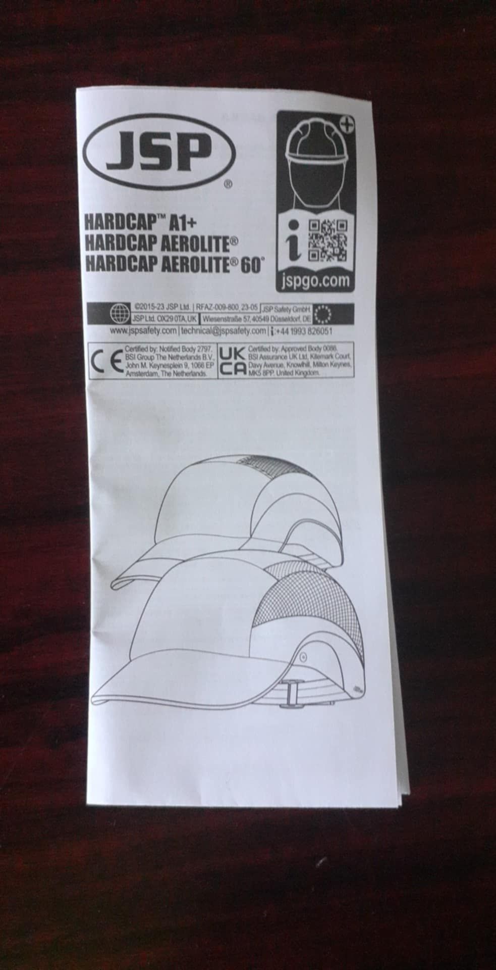 Czapka wzmacniana JSP A1+ hardcap hełm kask