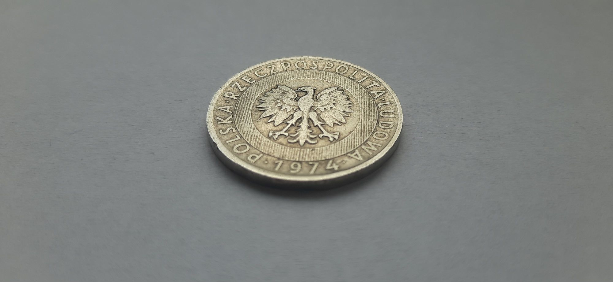 Moneta 20zl 1974r. Bez znaku mennicy