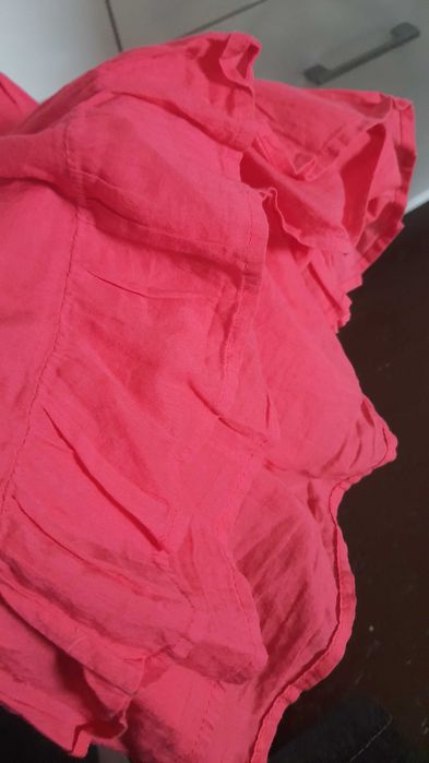 Sukienka letnia 130 czerwona dziewczęca