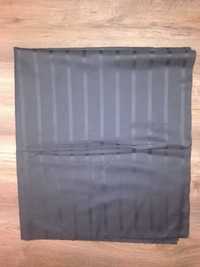 Materiał tkanina do szycia czarna w paski 400x90 cm
