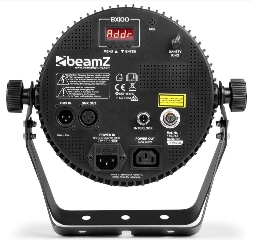 BEAMZ BX100 Efeitos de iluminação