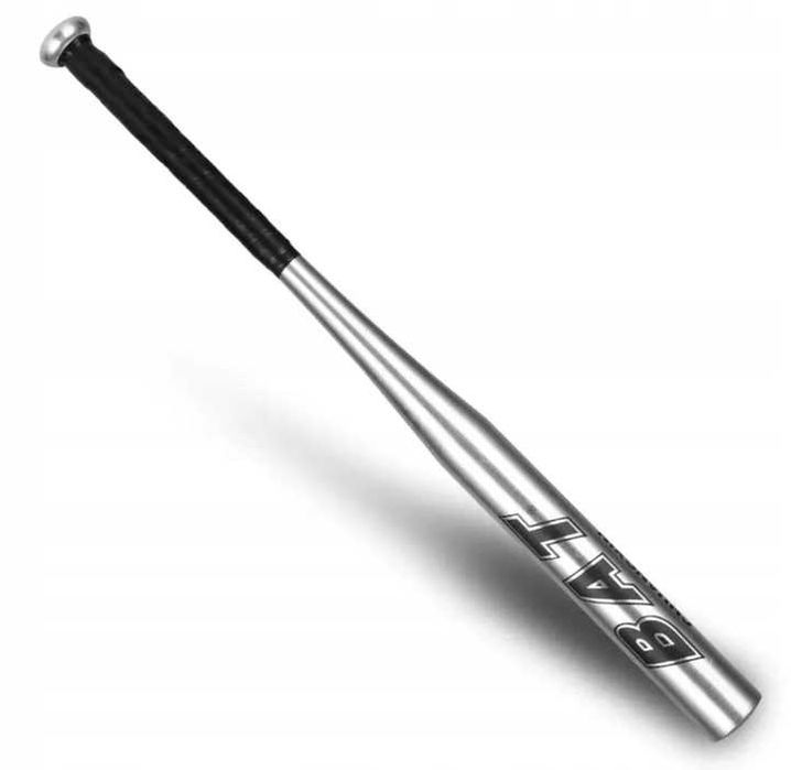 Ciężki Kij Baseballowy Bejsbolowy 25 cali 900g Srebrny Stop Metali HIT