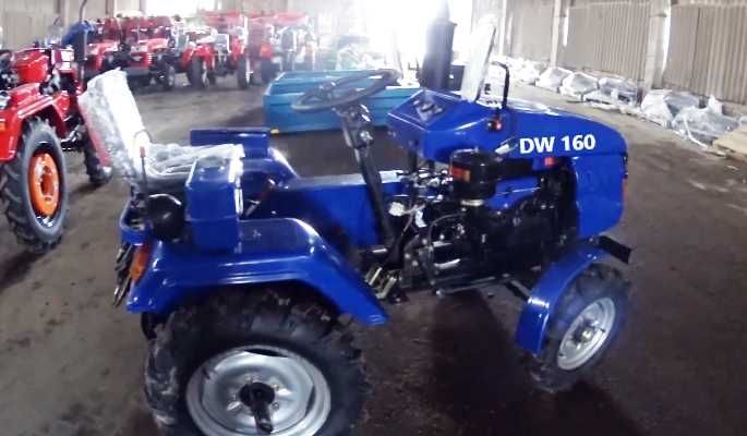 Мототрактор DW 160 +фреза та плуг 2к. Мінітрактор, трактор.