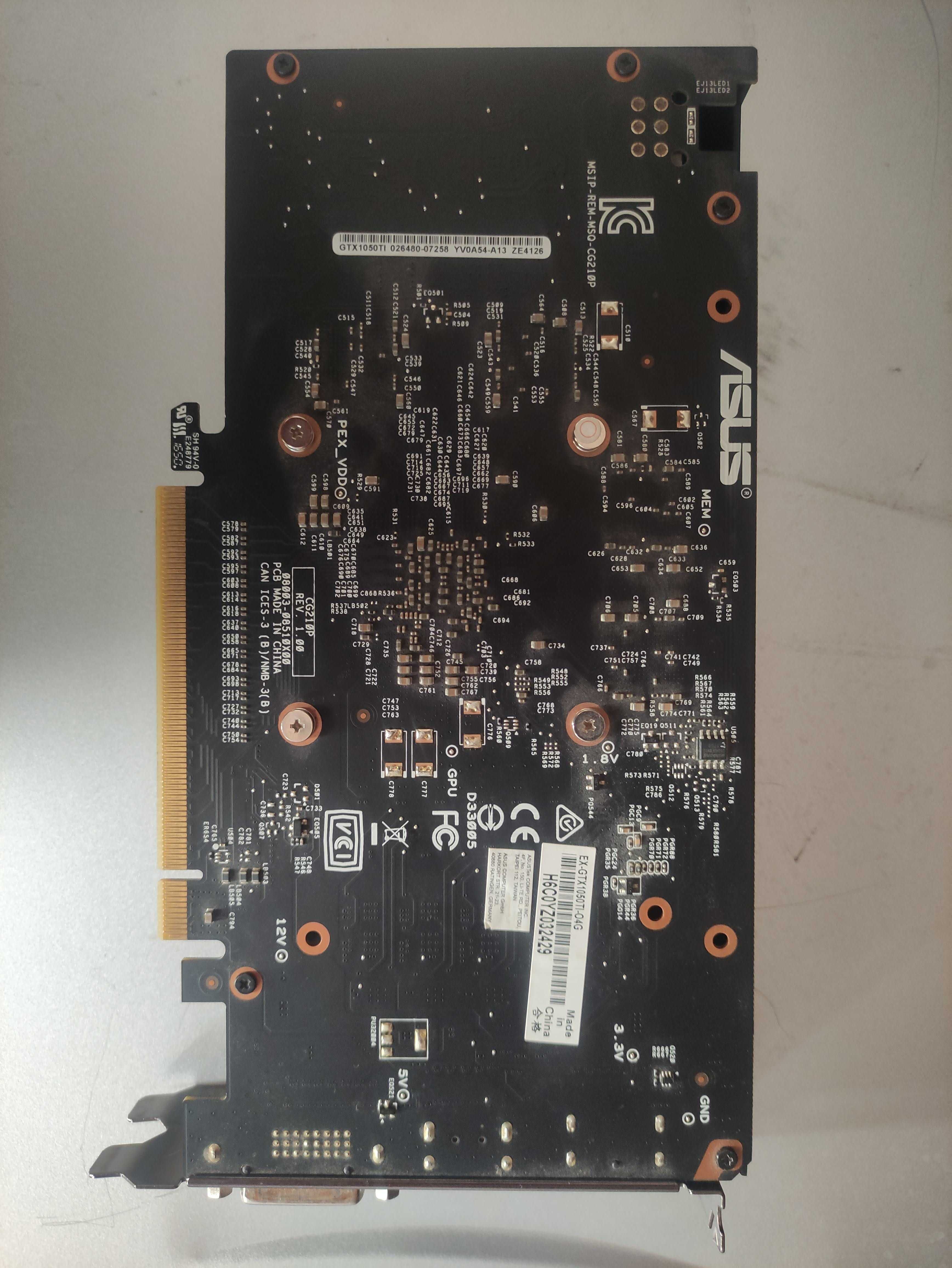 Відеокарта Asus PCI-Ex GeForce GTX 1050 Ti Expedition OC 4GB GDDR5